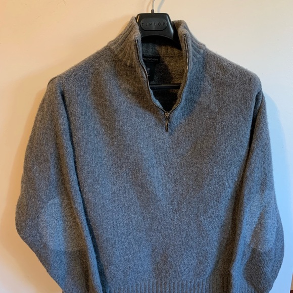 Montecatini Grey Mens Sweater Size XL Wool blend - Picture 4 of 7